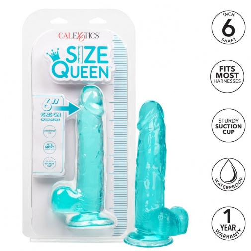 CEN - Size Queen 6" Dildo - Blue photo