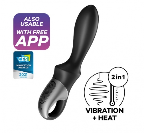 Satisfyer - Heat Climax 熱感後庭震動棒 - 黑色 照片