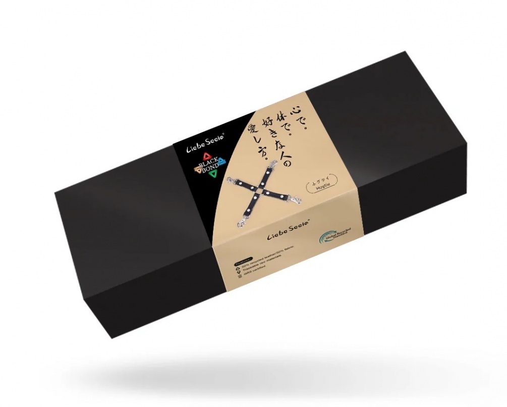 Eco-friendly material, composed of 50% recycled leather and ... Liebe Seele - Black Bond Hogtie photo-4