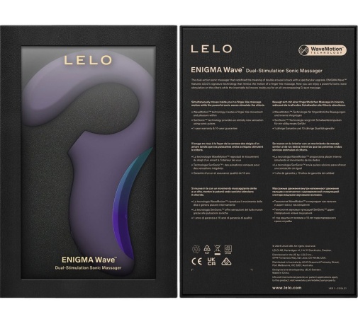 Lelo - Enigma Wave 阴蒂吸啜及G点三重刺激声波按摩器 - 科幻紫色 照片