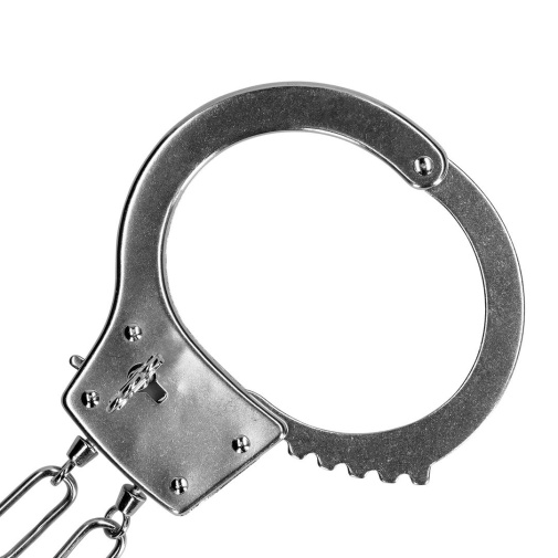 Ouch - Metal Hand Cuffs - Silver photo