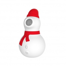 Chisa - Snowman Sucking Massager - Red photo