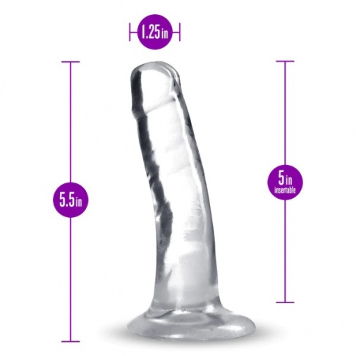 B Yours Plus - Hard & Happy Dildo 14cm - Clear photo