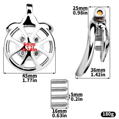 FAAK - Metal Chastity Cage 247 45mm 照片