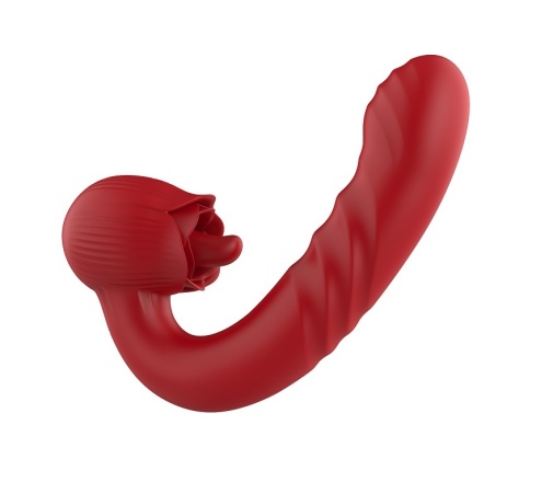 Secwell - Rose Thrusting Vibrator - Red photo