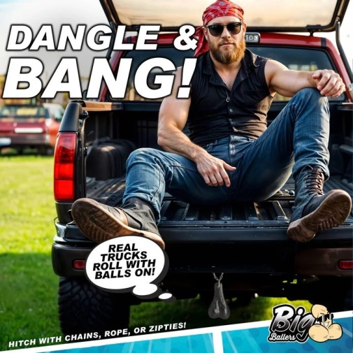 Big Ballers - Truck Nuts - Black photo