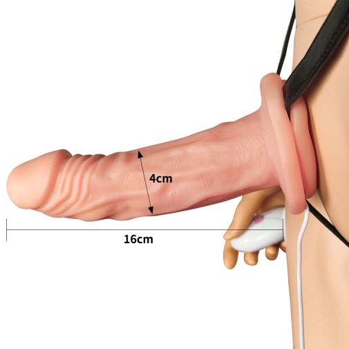 Lovetoy - Vibro Hollow Strap-On - Skin photo