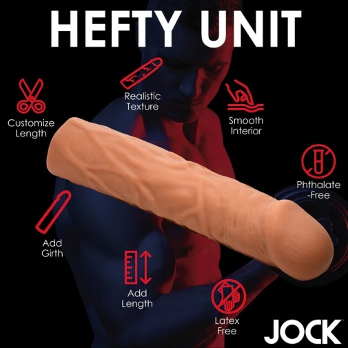 Jock - 1.5" 超长阴茎套 - 肉色 照片