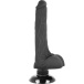 Basecock - 柔軟震動仿真陽具連陰囊及吸盤底座 18.5cm - 黑色 照片