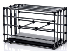 Master Series - Kennel Adjustable Puppy Cage - Black photo