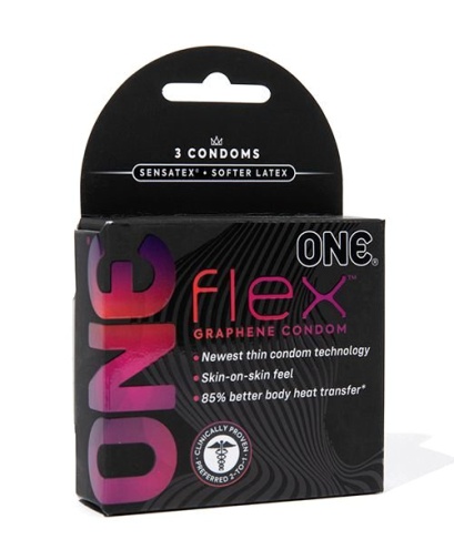 One Condoms - Flex Ultra Thin Condoms 3's Pack photo