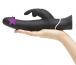 Happy Rabbit - Realistic Rabbit Vibrator - Black photo-2