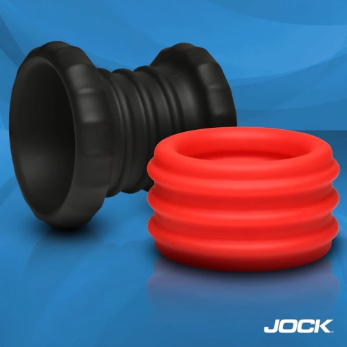Jock - 2-in-1 C-Ring Stretcher - Black/Red photo