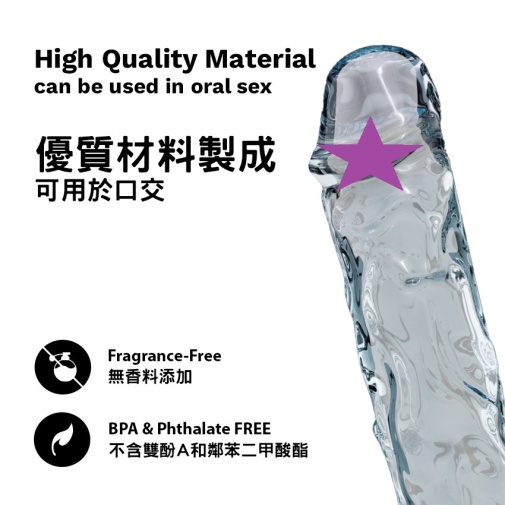 KIKO - Flexible Dildo 7.1" - Clear 照片