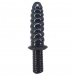 FAAK - Spiral Anal Plug w Handle - Black photo