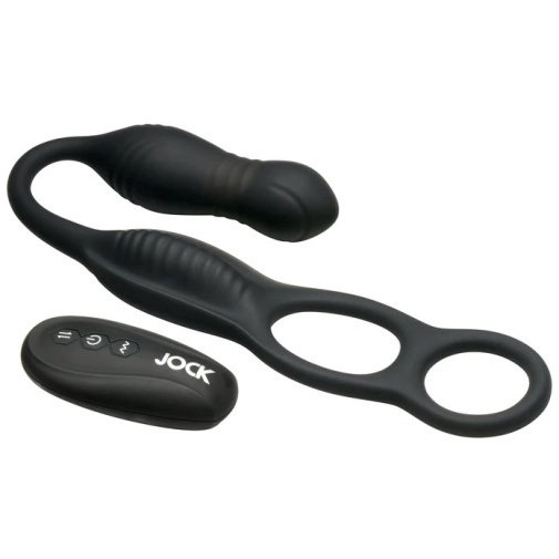 Jock - Hyper Thrusting Vibro Plug w C-Ring - Black 照片