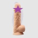 Silexpan - 8.5" Dual Destiny Vibro Dildo - Flesh photo-2