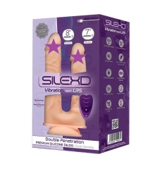 Silexpan - 8" Double Vibro Dildo - Flesh photo