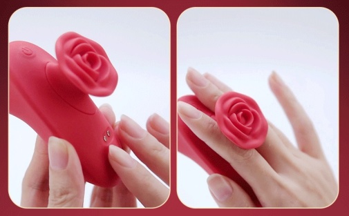 Erocome - Rose Pluse Flapping Vibrator - Red photo