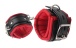 Chisa - Super Soft Hand Cuffs - Black & Red photo