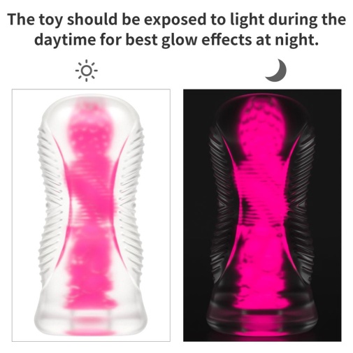 Lovetoy - 6" Lumino Play Masturbator - Pink photo
