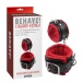 Chisa - Super Soft Hand Cuffs - Black & Red photo-2