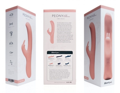 Fleshlight - HerSpot Peony Bloom 兔子震动器 - 粉红色 照片