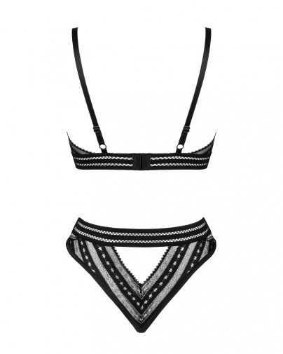 Obsessive - Natilya 2pcs Set - Black - XS/S photo