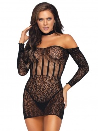 Leg Avenue - Dream Mini Dress - Black photo