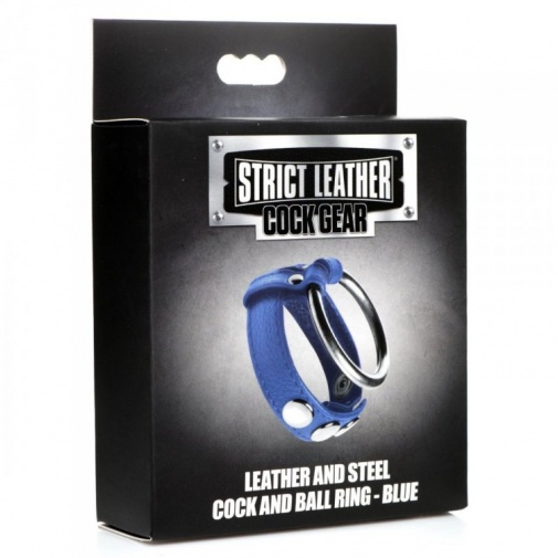 Strict - Cock Gear Ball Ring - Blue photo