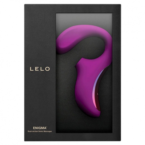 Lelo - Enigma 陰蒂吸啜及G點雙重刺激聲波按摩器 - 深玫瑰色 照片