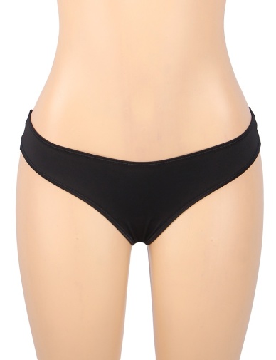 Ohyeah - Lace Hollow Out Panty - Black - XL photo