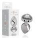 Intense - Metal Heart Gem Plug M - Clear photo-6
