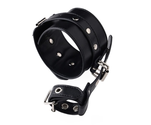 MT - Handcuffs w Fingers Lock - Black photo