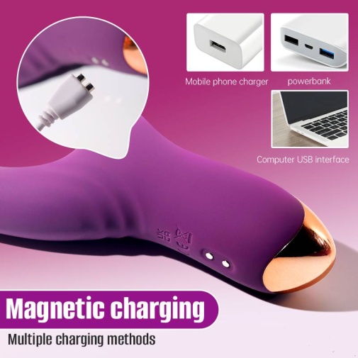 Secwell - Magic Sucking Vibrator - Purple photo