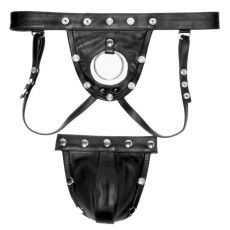 Prowler - Leather Harness Jock Strap - Black - L 照片