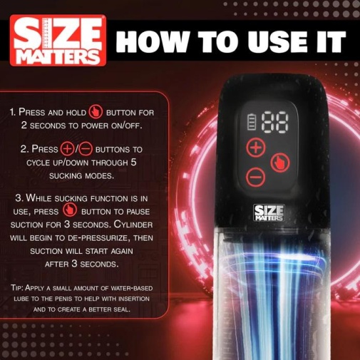Size Matters - 5X 吸啜陰莖增大泵 照片