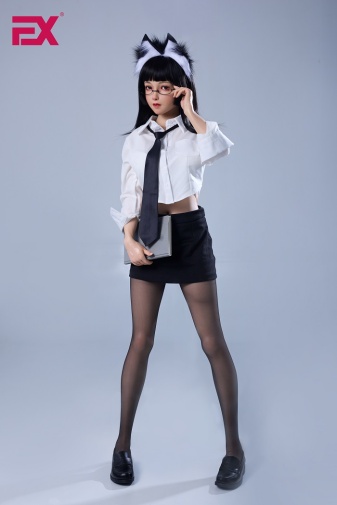  Lily 動漫仿真實體娃娃，豐腴身材，超軟矽膠 150 cm（4'9 英尺） 照片