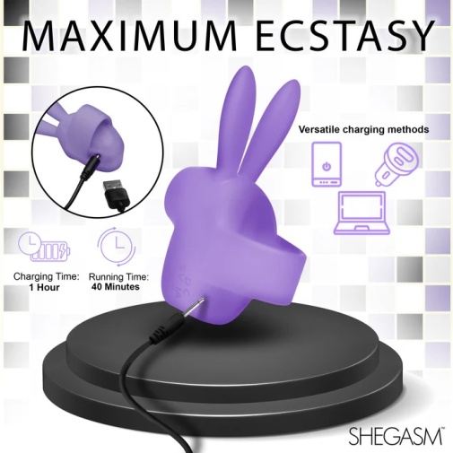 Inmi - Shegasm Sucky Bunny 兔子陰蒂刺激器 - 紫色 照片