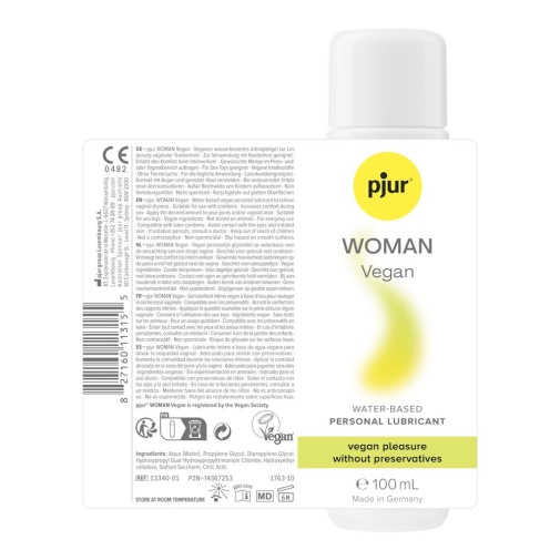 Pjur - 女性专用纯素主义水性润滑剂 - 100ml 照片