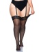 Leg Avenue - Alix Stockings - Black - Plus Size photo-3