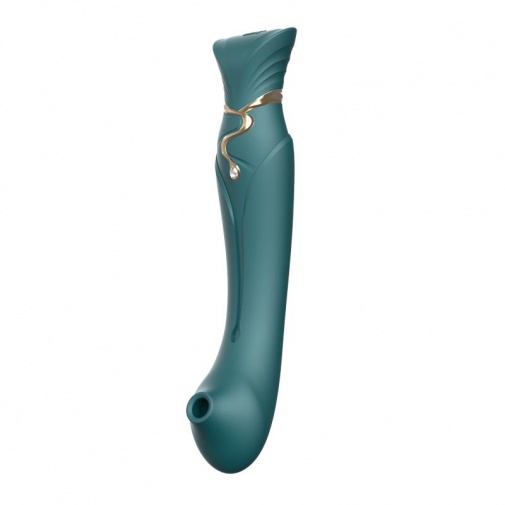 Zalo - Queen APP Heating Vibro Set - Jewel Green photo