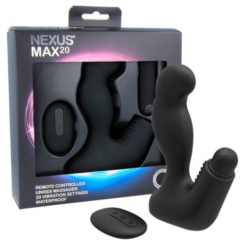 Nexus - Max 20 全性別震動器 - 黑色 照片
