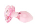 Add a touch of elegance to your anal adventures with this gl... Easytoys - Heart Glass Plug - Pink photo-6