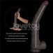 Lovetoy 16" 双层皮肤矽胶制仿真阳具 大码  - 黑色 照片-7