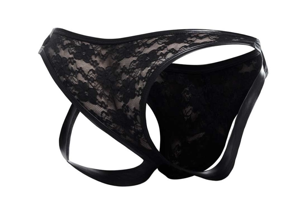 Add Excitement to Your Underwear Drawer with the Fearless L4... Cut4men - Lace Hybrid Jockstrap - Black - L photo-5