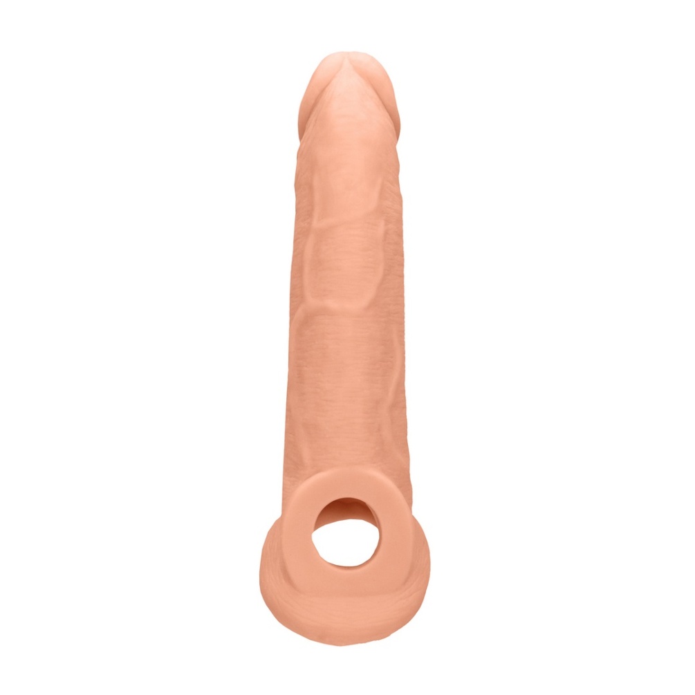 Be the bigger, better deal. The super-lifelike shapes, textu... RealRock - Penis Sleeve 9" - Flesh photo-3