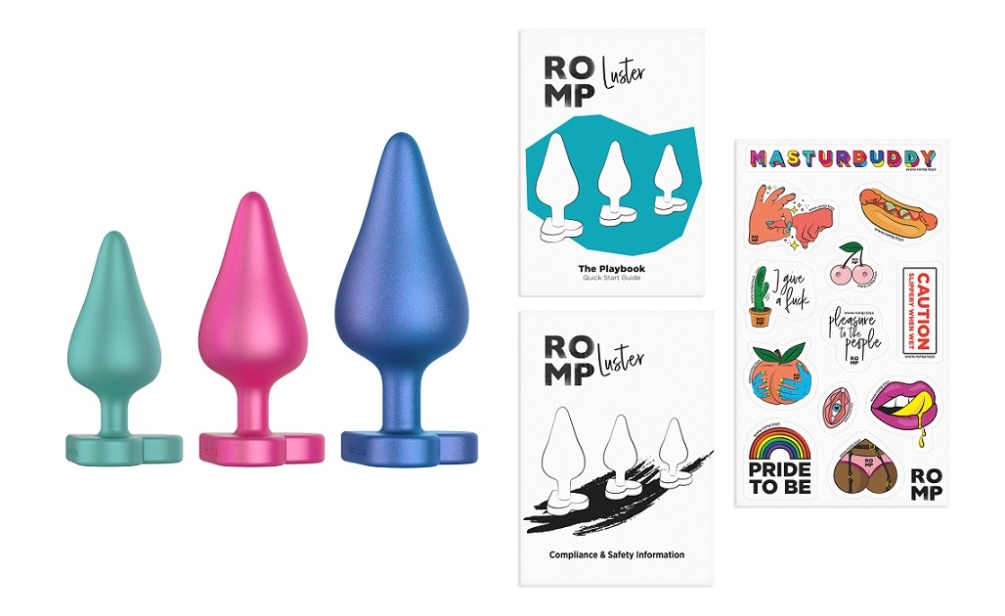 ROMP Luster offers a great introduction to anal play with th... Romp - Luster Butt Plug Set photo-12