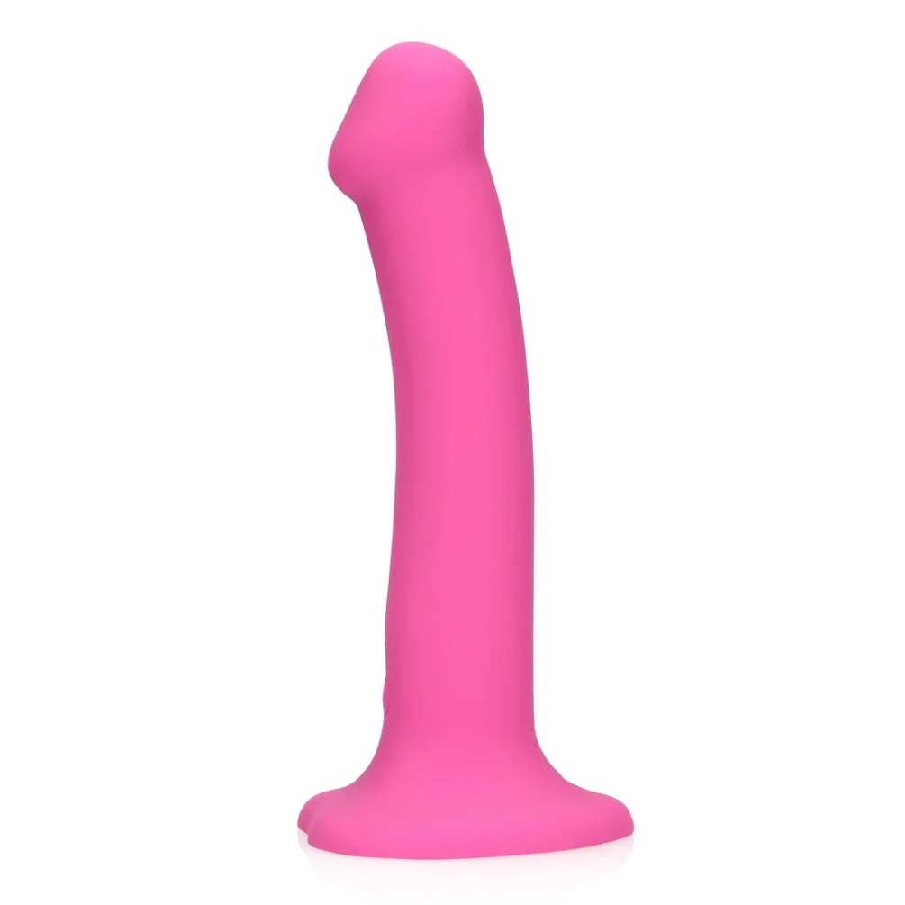 Satisfy your own or your partner's desires with this med... Loveline - Non-Phallic Vibro Dildo M - Powerful Pink photo-3
