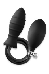NS Novelties - InflataPlay 充气式后庭塞连握位 - 黑色 照片